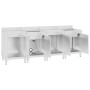 Fregadero de cocina profesional acero inoxidable 240x60x96 cm de vidaXL, Restauración - Ref: Foro24-3058272, Precio: 1,00 €, ...