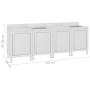 Fregadero de cocina profesional acero inoxidable 240x60x96 cm de vidaXL, Restauración - Ref: Foro24-3058272, Precio: 1,00 €, ...
