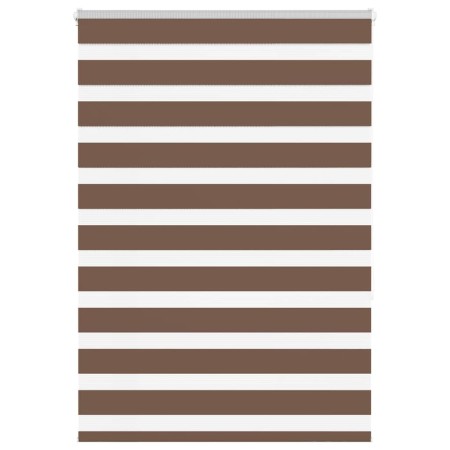 Estor cebra marrón 105x150 cm tejido ancho 100,9 cm poliéster de , Persianas y estores - Ref: Foro24-4014340, Precio: 27,37 €...