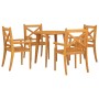 Juego de comedor de jardín 5 piezas madera maciza de acacia de vidaXL, Conjuntos de jardín - Ref: Foro24-3057998, Precio: 413...