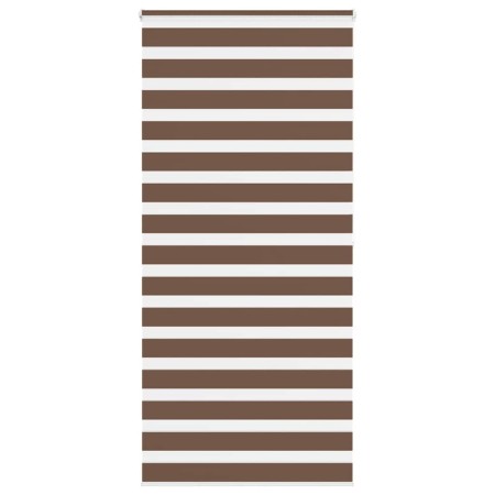 Estor cebra marrón 115x200 cm tejido ancho 110,9 cm poliéster de , Persianas y estores - Ref: Foro24-4014368, Precio: 31,63 €...