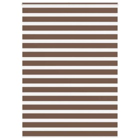 Estor cebra marrón 160x200 cm tejido ancho 155,9 cm poliéster de , Persianas y estores - Ref: Foro24-4014377, Precio: 38,16 €...