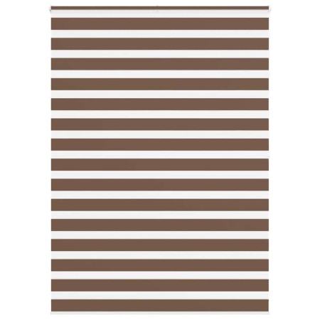 Estor cebra marrón 160x200 cm tejido ancho 155,9 cm poliéster de , Persianas y estores - Ref: Foro24-4014377, Precio: 38,16 €...