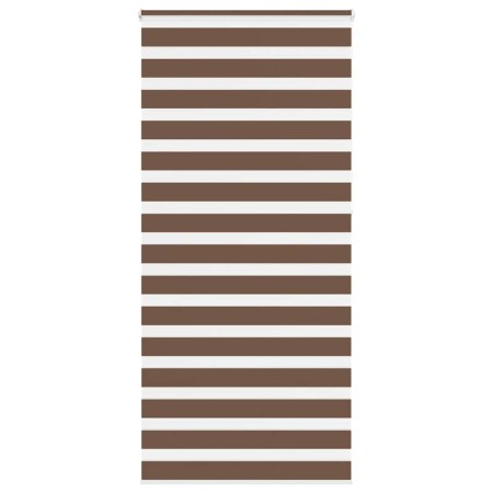 Estor cebra marrón 115x230 cm tejido ancho 110,9 cm poliéster de , Persianas y estores - Ref: Foro24-4014394, Precio: 32,52 €...