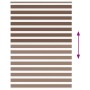 Estor cebra marrón 165x230 cm tejido ancho 160,9 cm poliéster de , Persianas y estores - Ref: Foro24-4014404, Precio: 41,96 €...