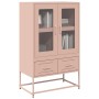 Aparador de acero rosa 68x39x111,5 cm de , Aparadores - Ref: Foro24-853363, Precio: 147,85 €, Descuento: %