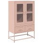 Aparador de acero rosa 68x39x111,5 cm de , Aparadores - Ref: Foro24-853363, Precio: 147,85 €, Descuento: %