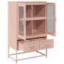Aparador de acero rosa 68x39x111,5 cm de , Aparadores - Ref: Foro24-853363, Precio: 147,85 €, Descuento: %