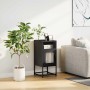 Mesita de noche acero laminado en frío negro 36x39x78 cm de , Aparadores - Ref: Foro24-853410, Precio: 58,83 €, Descuento: %