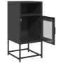 Mesita de noche acero laminado en frío negro 36x39x78 cm de , Aparadores - Ref: Foro24-853410, Precio: 58,83 €, Descuento: %