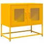 Mueble TV acero laminado en frío amarillo mostaza 68x39x60,5 cm de , Muebles TV - Ref: Foro24-853335, Precio: 74,02 €, Descue...