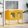 Mueble TV acero laminado en frío amarillo mostaza 68x39x60,5 cm de , Muebles TV - Ref: Foro24-853335, Precio: 74,02 €, Descue...