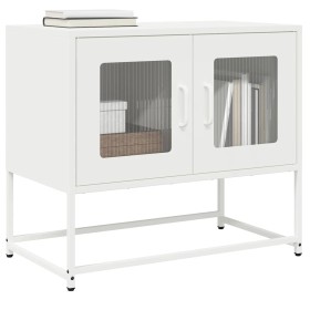 Mueble para TV acero laminado en frío blanco 68x39x60,5 cm de , Muebles TV - Ref: Foro24-853337, Precio: 73,37 €, Descuento: %