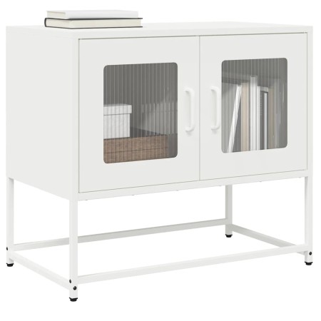 Mueble para TV acero laminado en frío blanco 68x39x60,5 cm de , Muebles TV - Ref: Foro24-853337, Precio: 73,37 €, Descuento: %