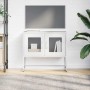 Mueble para TV acero laminado en frío blanco 68x39x60,5 cm de , Muebles TV - Ref: Foro24-853337, Precio: 73,37 €, Descuento: %