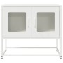 Mueble para TV acero laminado en frío blanco 68x39x60,5 cm de , Muebles TV - Ref: Foro24-853337, Precio: 73,37 €, Descuento: %