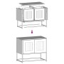 Mueble para TV acero laminado en frío blanco 68x39x60,5 cm de , Muebles TV - Ref: Foro24-853337, Precio: 73,37 €, Descuento: %