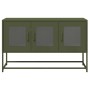Mueble TV acero laminado en frío verde oliva 100,5x39x60,5 cm de , Muebles TV - Ref: Foro24-853342, Precio: 97,88 €, Descuent...