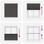 Estor Plisado negro 120x150 cm Tela Ancho 119,4 cm Poliéster de , Persianas y estores - Ref: Foro24-4015147, Precio: 21,85 €,...
