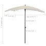 Sombrilla de jardín con poste color arena 200x130 cm de vidaXL, Sombrillas - Ref: Foro24-315551, Precio: 36,94 €, Descuento: %