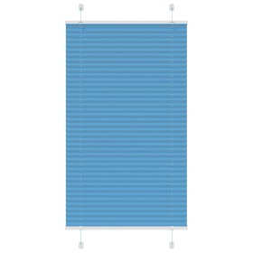 Estor Plisado azul 75x100 cm Tela Ancho 74,4 cm Poliéster de , Persianas y estores - Ref: Foro24-4015172, Precio: 16,21 €, De...