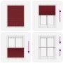 Estor Plisado rojo burdeos 105x100 cm Tela Ancho 104,4 cm de , Persianas y estores - Ref: Foro24-4015229, Precio: 18,76 €, De...
