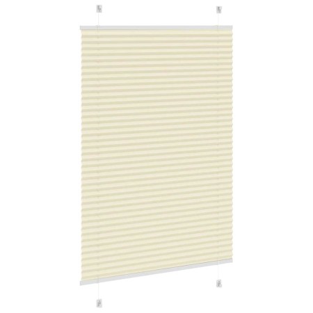 Estor Plisado crema 85x100 cm Tela Ancho 84,4 cm Poliéster de , Persianas y estores - Ref: Foro24-4015276, Precio: 13,71 €, D...