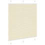 Estor Plisado crema 120x100 cm Tela Ancho 119,4 cm Poliéster de , Persianas y estores - Ref: Foro24-4015283, Precio: 20,44 €,...