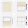 Estor Plisado crema 120x100 cm Tela Ancho 119,4 cm Poliéster de , Persianas y estores - Ref: Foro24-4015283, Precio: 20,44 €,...