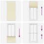 Estor Plisado crema 95x200 cm Tela Ancho 94,4 cm Poliéster de , Persianas y estores - Ref: Foro24-4015312, Precio: 24,33 €, D...