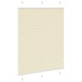 Estor Plisado crema 110x100 cm Tela Ancho 109,4 cm Poliéster de , Persianas y estores - Ref: Foro24-4015281, Precio: 19,05 €,...