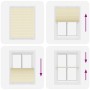 Estor Plisado crema 110x100 cm Tela Ancho 109,4 cm Poliéster de , Persianas y estores - Ref: Foro24-4015281, Precio: 19,05 €,...