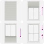 Estor Plisado gris claro 115x200 cm Tela Ancho 114,4 cm de , Persianas y estores - Ref: Foro24-4015367, Precio: 25,06 €, Desc...