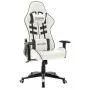 Silla de gaming de cuero sintético blanco y negro de vidaXL, Sillones para videojuegos - Ref: Foro24-20535, Precio: 187,77 €,...