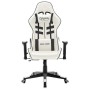 Silla de gaming de cuero sintético blanco y negro de vidaXL, Sillones para videojuegos - Ref: Foro24-20535, Precio: 190,93 €,...