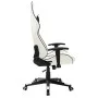 Silla de gaming de cuero sintético blanco y negro de vidaXL, Sillones para videojuegos - Ref: Foro24-20535, Precio: 187,77 €,...