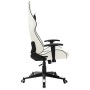 Silla de gaming de cuero sintético blanco y negro de vidaXL, Sillones para videojuegos - Ref: Foro24-20535, Precio: 190,93 €,...