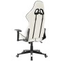 Silla de gaming de cuero sintético blanco y negro de vidaXL, Sillones para videojuegos - Ref: Foro24-20535, Precio: 190,93 €,...
