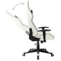 Silla de gaming de cuero sintético blanco y negro de vidaXL, Sillones para videojuegos - Ref: Foro24-20535, Precio: 190,93 €,...