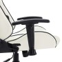 Silla de gaming de cuero sintético blanco y negro de vidaXL, Sillones para videojuegos - Ref: Foro24-20535, Precio: 190,93 €,...