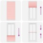 Estor Plisado rosa 85x200 cm Tela Ancho 84,4 cm Poliéster de , Persianas y estores - Ref: Foro24-4015463, Precio: 23,39 €, De...