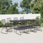 Juego de comedor de jardín 9 piezas ratán PVC negro de vidaXL, Conjuntos de jardín - Ref: Foro24-3060272, Precio: 634,08 €, D...