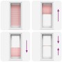 Estor Plisado rosa 55x150 cm Tela Ancho 54,4 cm Poliéster de , Persianas y estores - Ref: Foro24-4015440, Precio: 19,13 €, De...
