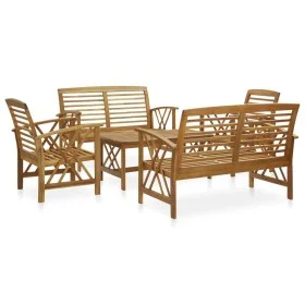 Juego de muebles de jardín 5 piezas madera maciza de acacia de vidaXL, Conjuntos de jardín - Ref: Foro24-3057985, Precio: 442...