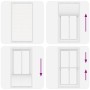 Estor Plisado blanco 105x200 cm Tela Ancho 104,4 cm Poliéster de , Persianas y estores - Ref: Foro24-4015518, Precio: 34,41 €...