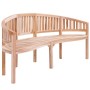Banco banana de madera maciza de teca 200 cm de vidaXL, Bancos de jardín - Ref: Foro24-310495, Precio: 323,93 €, Descuento: %