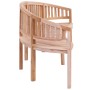 Banco banana de madera maciza de teca 200 cm de vidaXL, Bancos de jardín - Ref: Foro24-310495, Precio: 323,93 €, Descuento: %