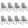 Juego de comedor de jardín 9 piezas ratán PVC negro de vidaXL, Conjuntos de jardín - Ref: Foro24-3060272, Precio: 634,08 €, D...