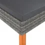 Reposapiés de ratán sintético y madera maciza de eucalipto de vidaXL, Sofás modulares de exterior - Ref: Foro24-315752, Preci...