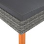 Reposapiés de ratán sintético y madera maciza de eucalipto de vidaXL, Sofás modulares de exterior - Ref: Foro24-315752, Preci...